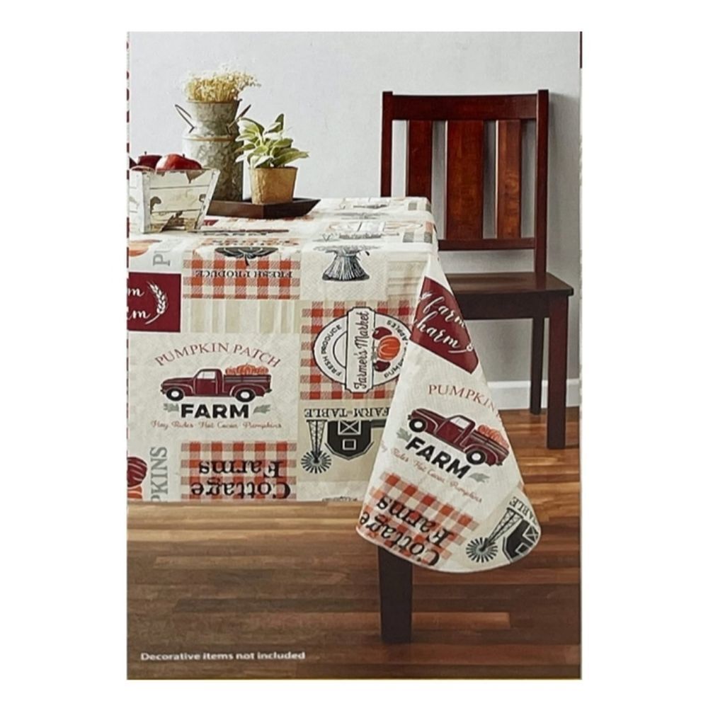 Thanksgiving Fall Vinyl Tablecloth - Picture 3 of 4